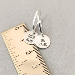 Ohrringe "Schreibs dir hinter die Ohren" 925er Silber, It´s all in you