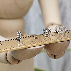 Ohrringe "Kleines Ornament" Ohrstecker, recyceltes 925er Silber