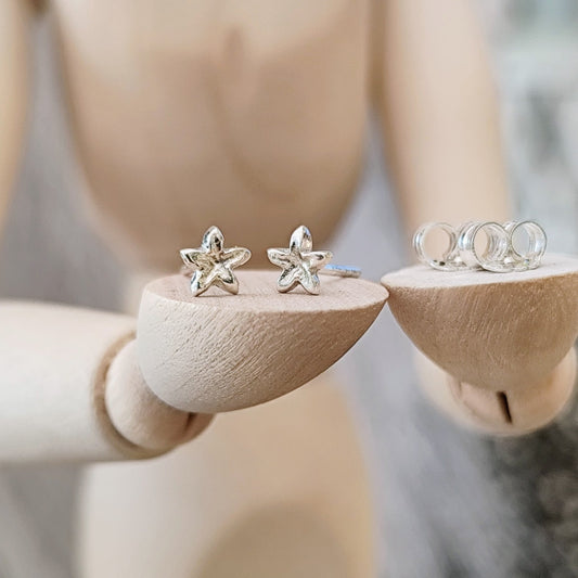 Schmuck - Set "Blüten" recyceltes Silber