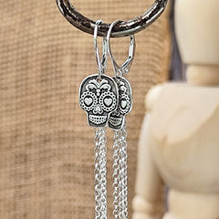 Ohrringe La Catrina in love - aus recyceltem 925er Silber