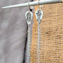 Ohrringe La Catrina & her lover - aus recyceltem 925er Silber