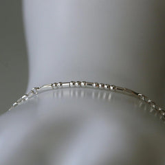 Morse - Code Armband mit Silberkette - animoART