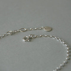 Morse - Code Armband mit Silberkette - animoART