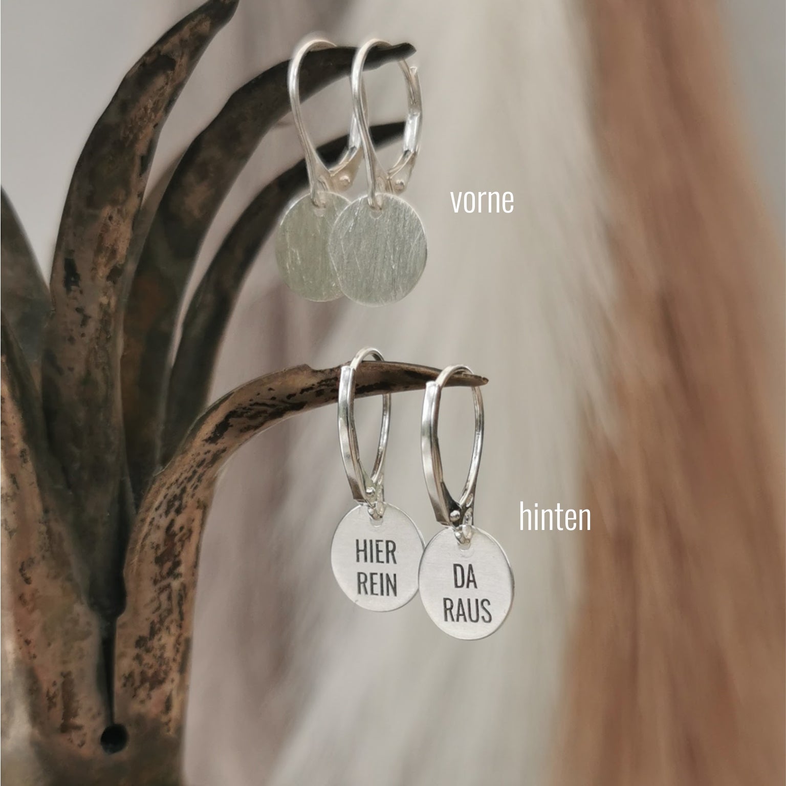 Ohrringe "Schreibs dir hinter die Ohren" 925er Silber, It´s all in you