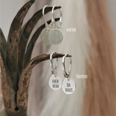 Ohrringe "Schreibs dir hinter die Ohren" 925er Silber, It´s all in you