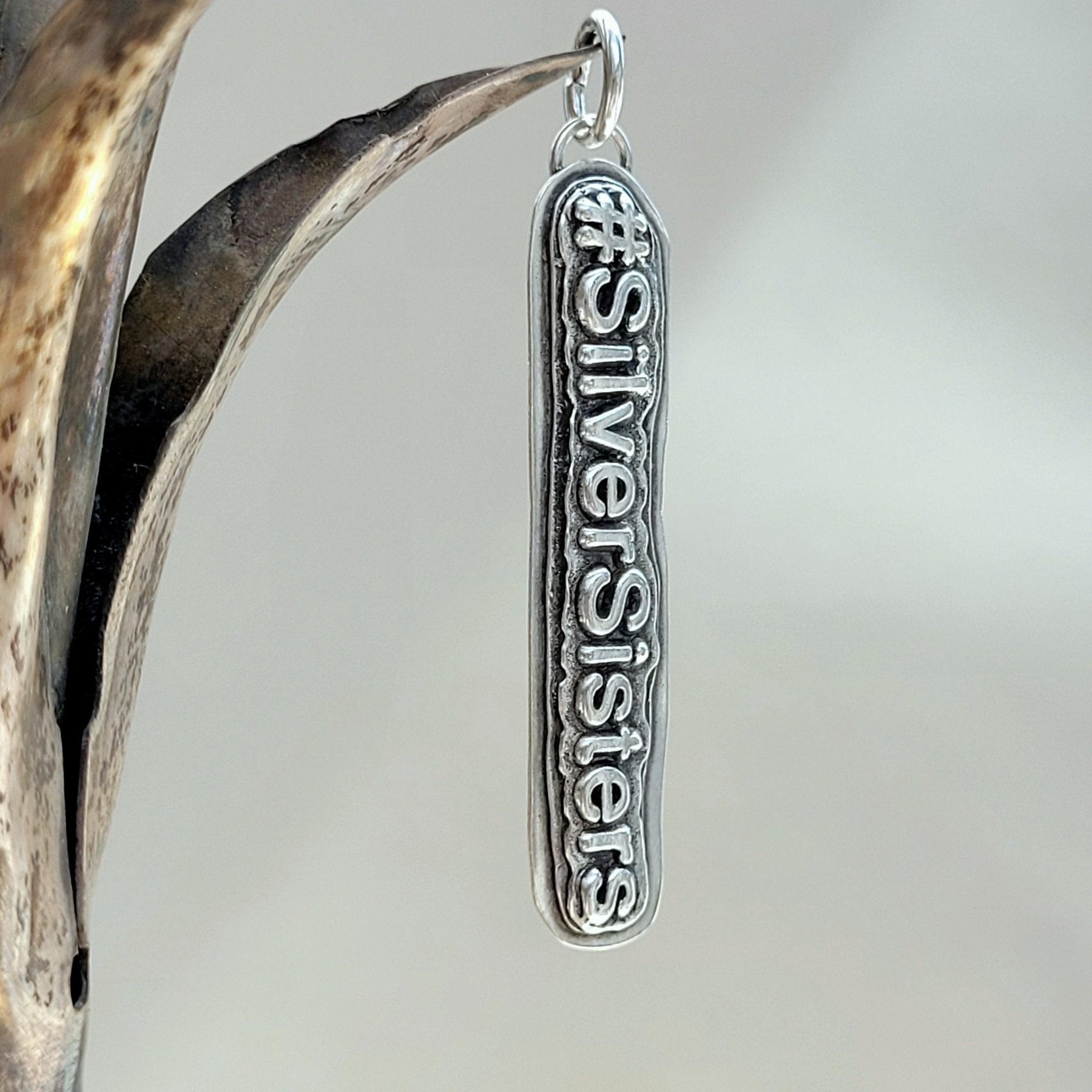 Anhänger #SilverSisters, 925er recyceltes Silber, No.3, handgefertigt - animoART