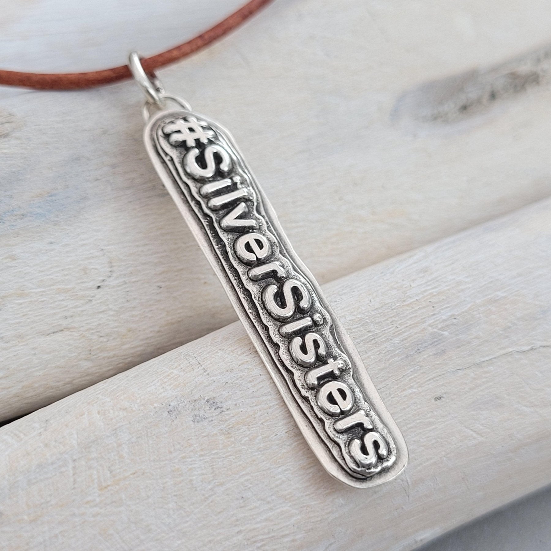 Anhänger #SilverSisters, 925er recyceltes Silber, No.3, handgefertigt - animoART