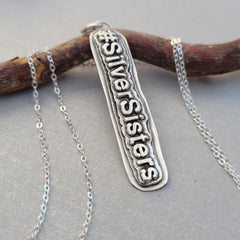 Anhänger #SilverSisters, 925er recyceltes Silber, No.3, handgefertigt - animoART