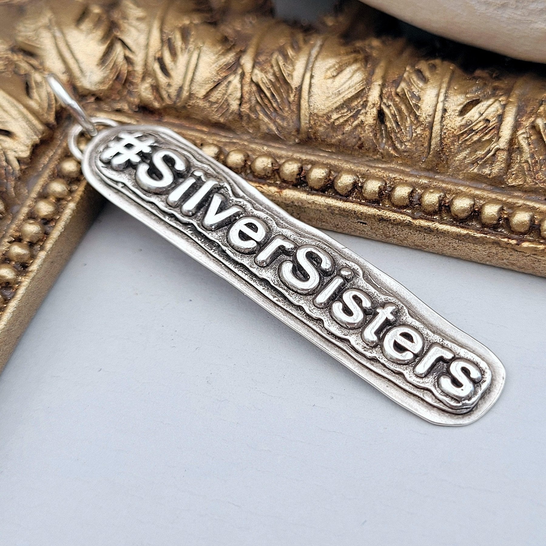 Anhänger #SilverSisters, 925er recyceltes Silber, No.3, handgefertigt - animoART