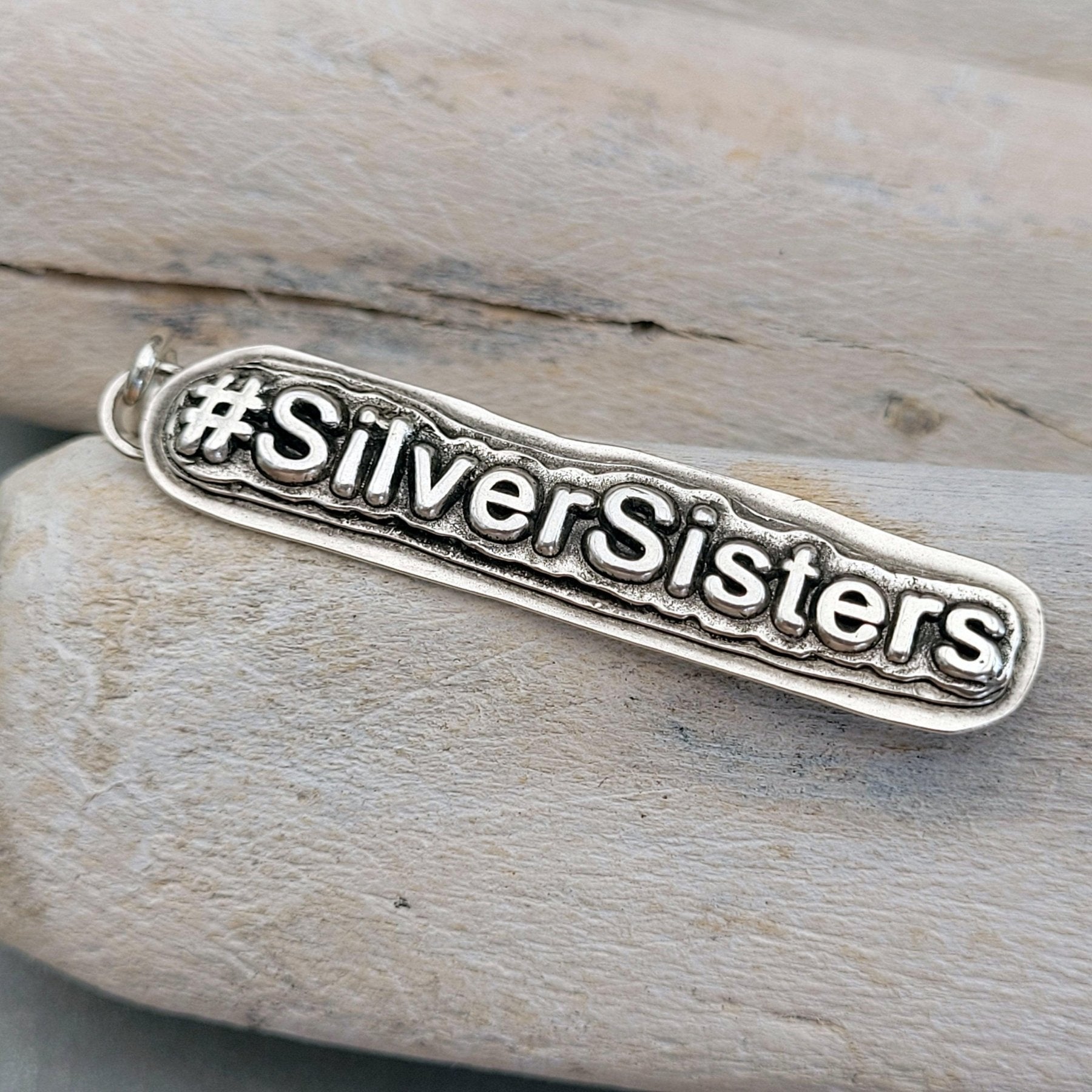 Anhänger #SilverSisters, 925er recyceltes Silber, No.3, handgefertigt - animoART