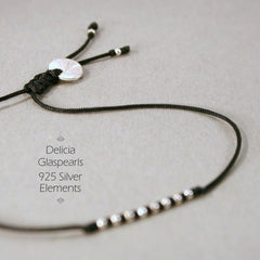 Armband Damen - Schwarz / Silber - Filigree_Schmuck_handmade_animoART