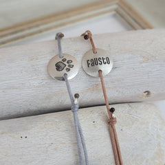 Armband mit graviertem Plättchen, personalisiertes Armband - animoART