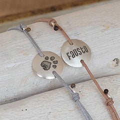 Armband mit graviertem Plättchen, personalisiertes Armband - animoART