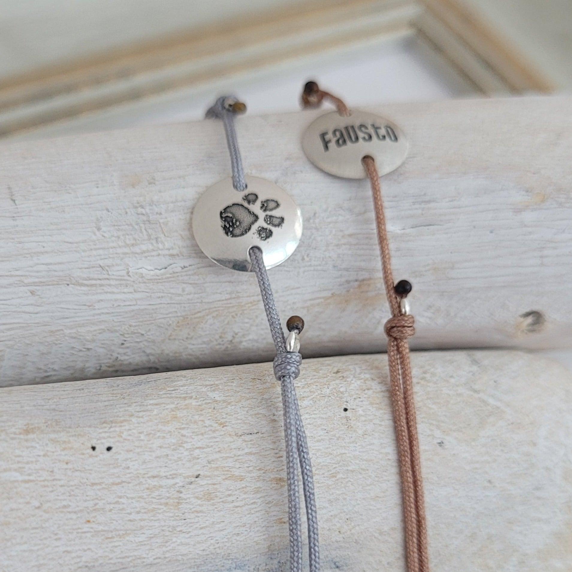 Armband mit graviertem Plättchen, personalisiertes Armband - animoART