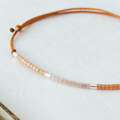 Armband "Sweet Pearls No.1" Textilband, größenverstellbar, - animoART