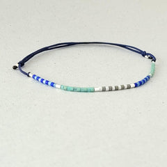 Armband "Sweet Pearls No.11" Textilband, größenverstellbar - animoART