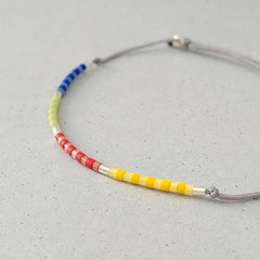 Armband "Sweet Pearls No.12" Textilband, größenverstellbar - animoART