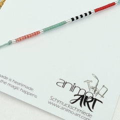 Armband "Sweet Pearls No.4" Textilband, größenverstellbar - animoART