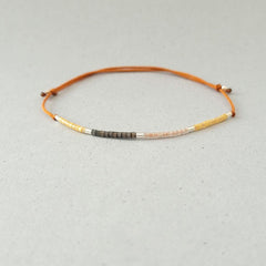 Armband "Sweet Pearls No.5" Textilband, größenverstellbar - animoART