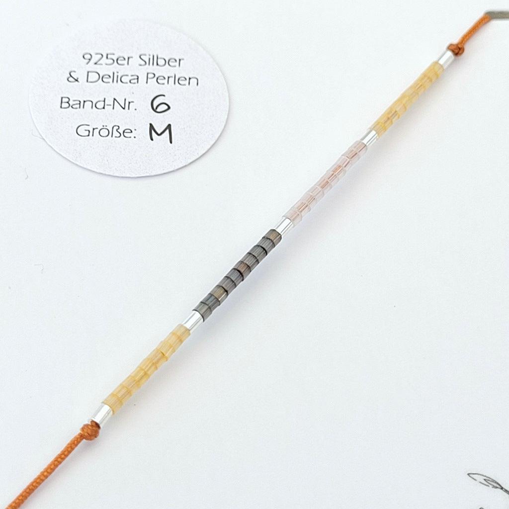 Armband "Sweet Pearls No.5" Textilband, größenverstellbar - animoART