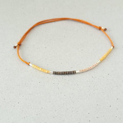 Armband "Sweet Pearls No.5" Textilband, größenverstellbar - animoART