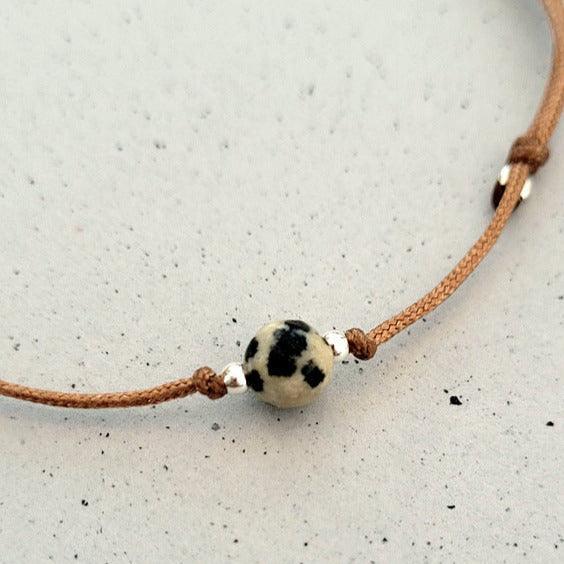 Edelsteinarmband mit Bedeutung "Dalmatiner - Stein" - animoART