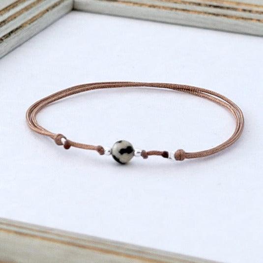 Edelsteinarmband mit Bedeutung "Dalmatiner - Stein" - animoART