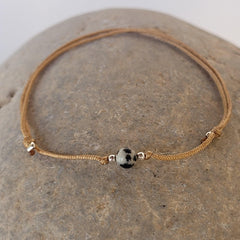 Edelsteinarmband mit Bedeutung "Dalmatiner - Stein" - animoART