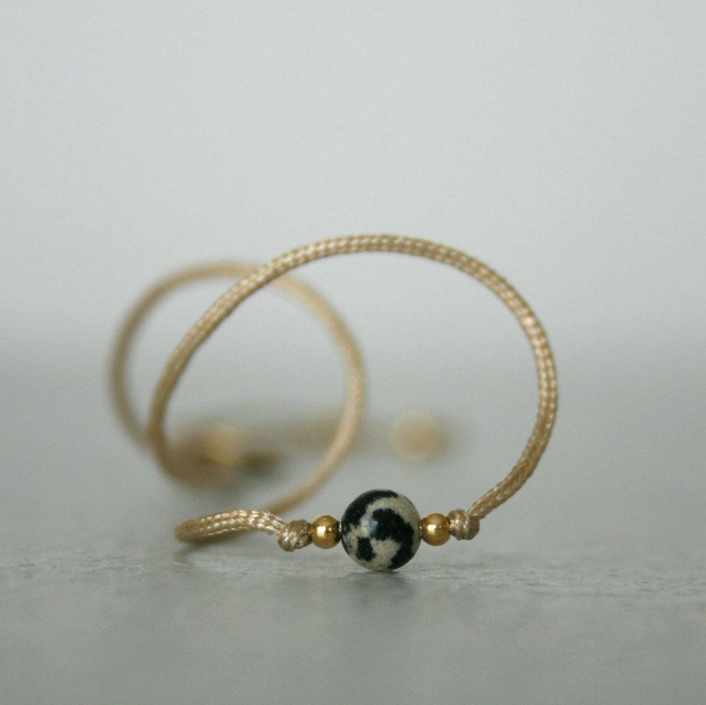 Edelsteinarmband mit Bedeutung "Dalmatiner - Stein" - animoART