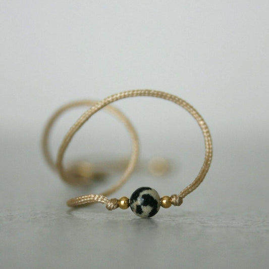 Edelsteinarmband mit Bedeutung "Dalmatiner - Stein" - animoART