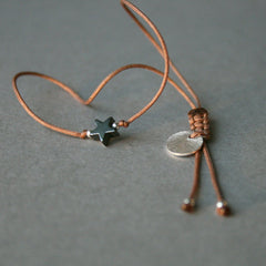 ARMBAND "Stern" mit Hämatit & Bedeutung_Schmuck_handmade_animoART