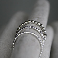 Kugelring in Silber - animoART