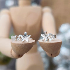 Ohrringe "Blüten" recyceltes Silber