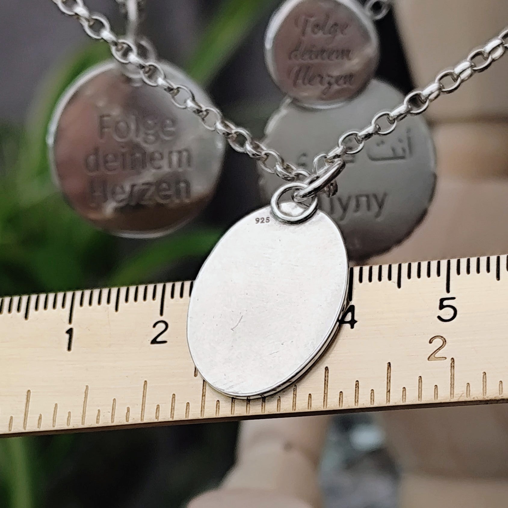 Kettenanhänger "Tulpen - Duo" recyceltes Silber, handgefertigt