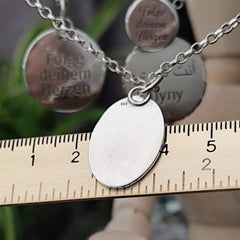 Kettenanhänger "Tulpen - Duo" recyceltes Silber, handgefertigt