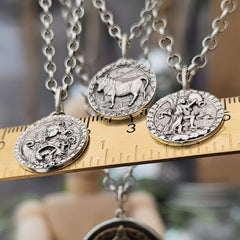 Kettenanhänger "Sternzeichen" recyceltes 925er Silber