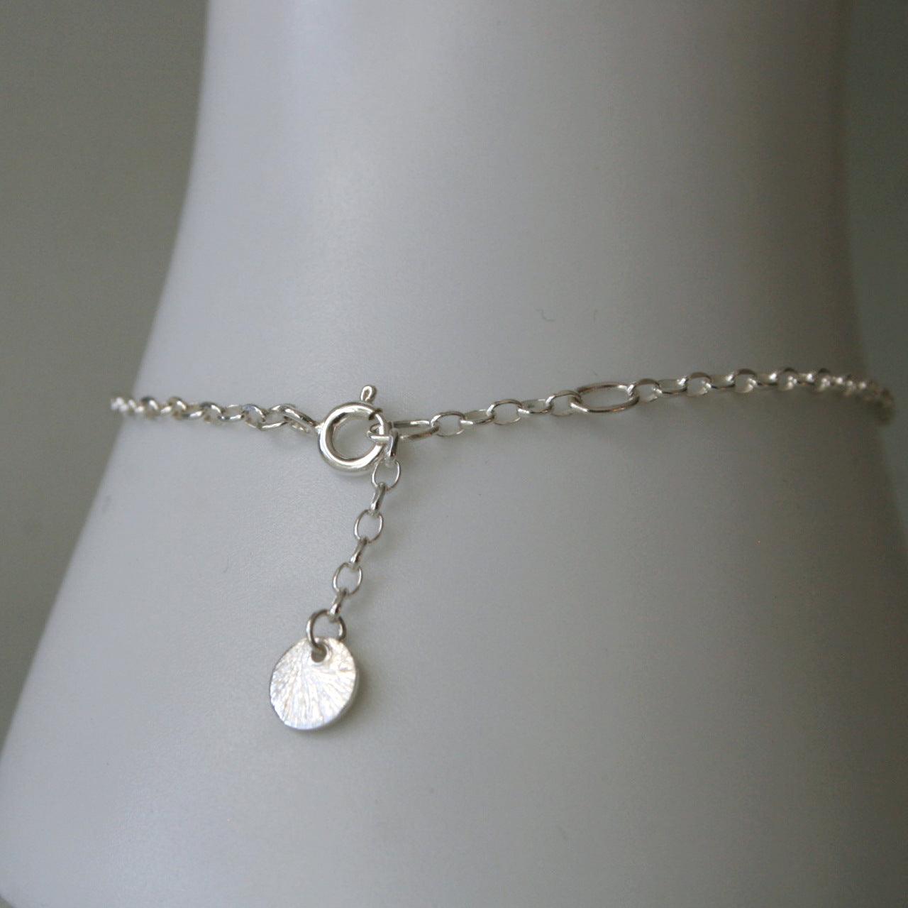 Morse - Code Armband mit Silberkette - animoART