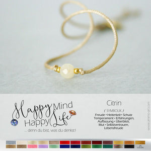 Personalisiertes Armband "Citrin" mit Bedeutung_Schmuck_handmade_animoART