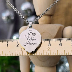 Kettenanhänger "Vintage Lilie" 925 Silber & Bronze