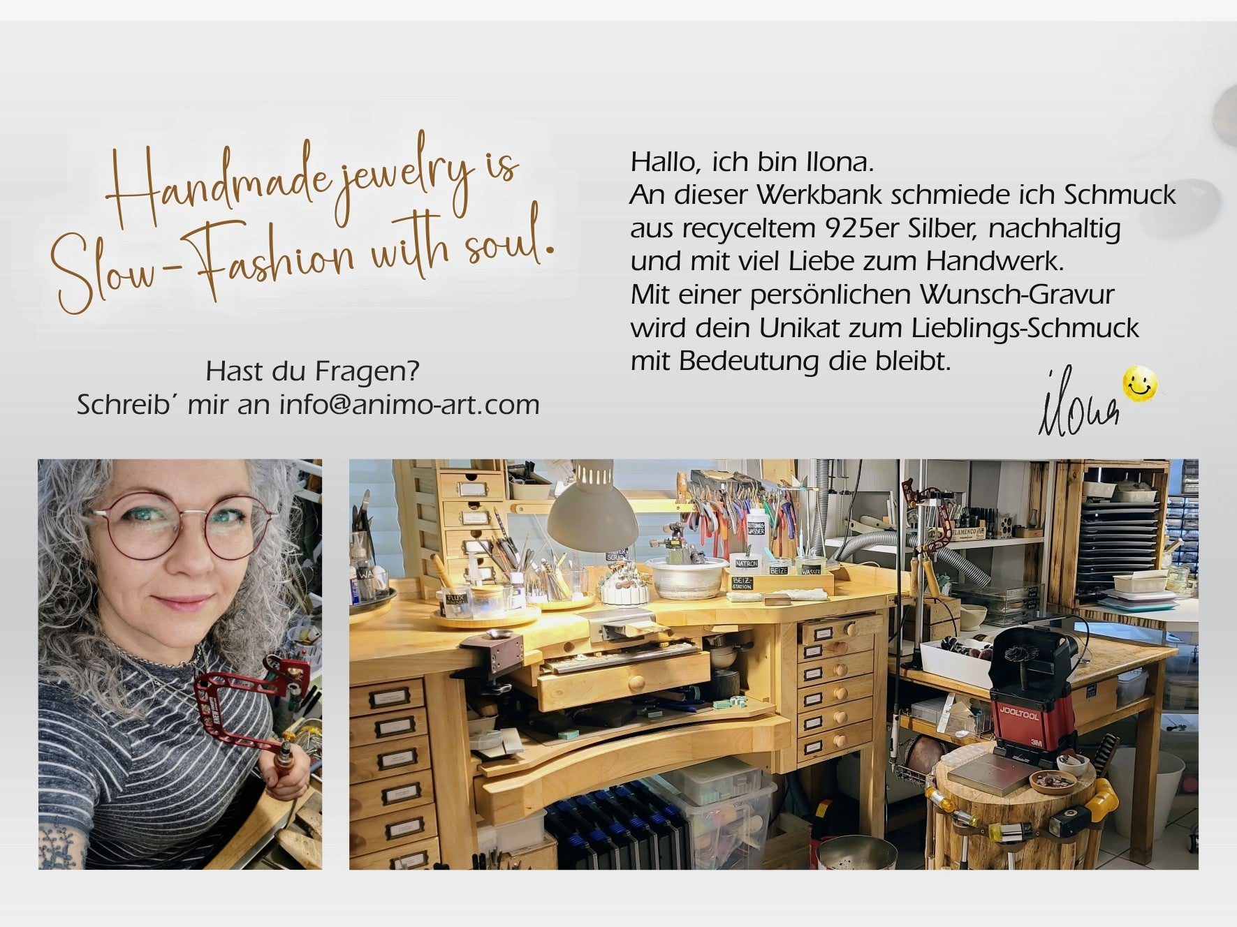 Kettenanhänger "Lebensbaum Yin Yang" recyceltes Silber, handgefertigt