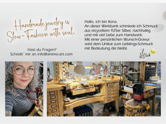 Kettenanhänger "Lebensbaum Yin Yang" recyceltes Silber, handgefertigt