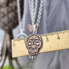 Kettenanhänger "La Catrina in Love" 925 Silber & Bronze