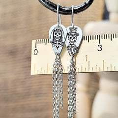 Ohrringe La Catrina & her lover - aus recyceltem 925er Silber