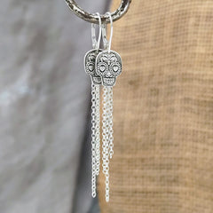 Ohrringe La Catrina in love - aus recyceltem 925er Silber