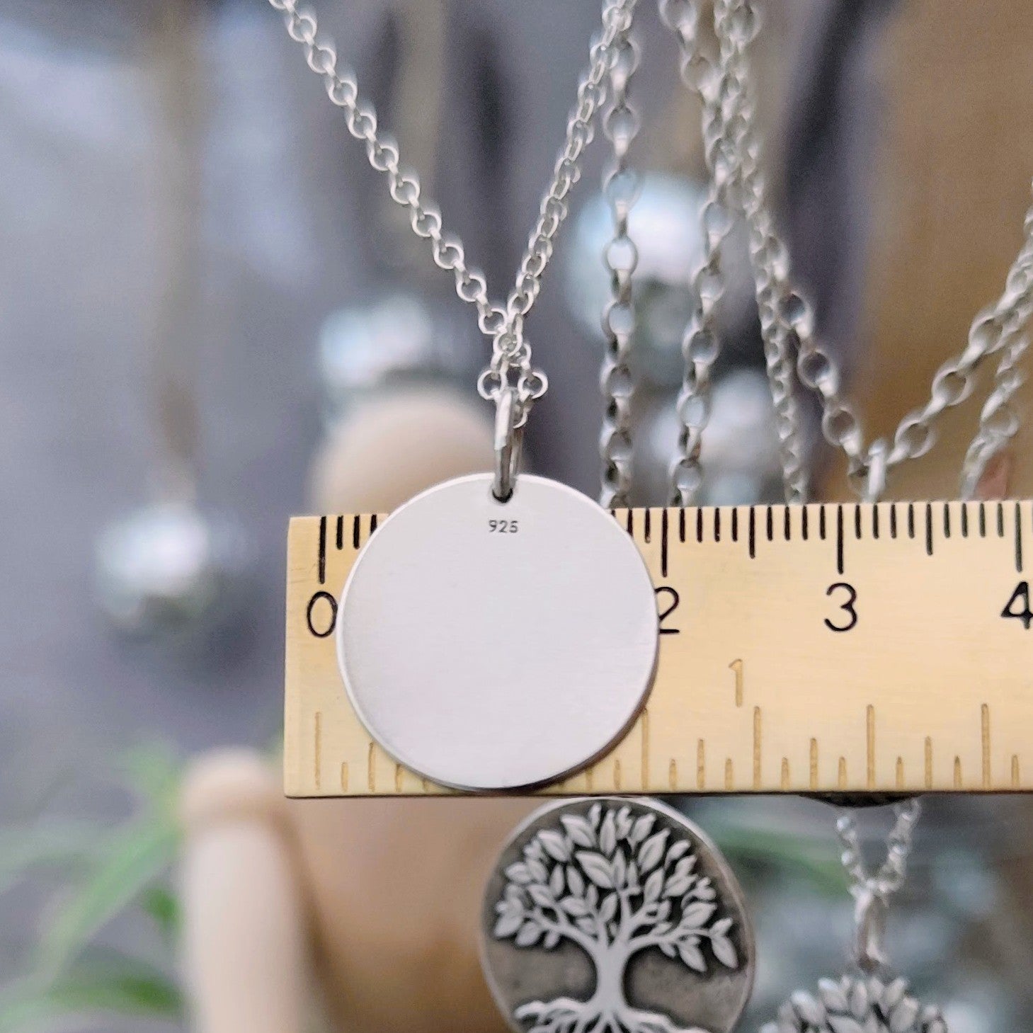 Lebensbaum Human, Kettenanhänger aus recyceltem 925 Silber von animoART