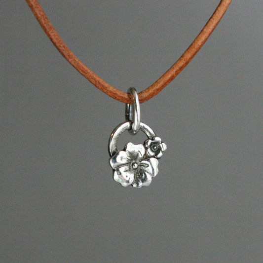 Kette - Blumenring - in silber - animoART