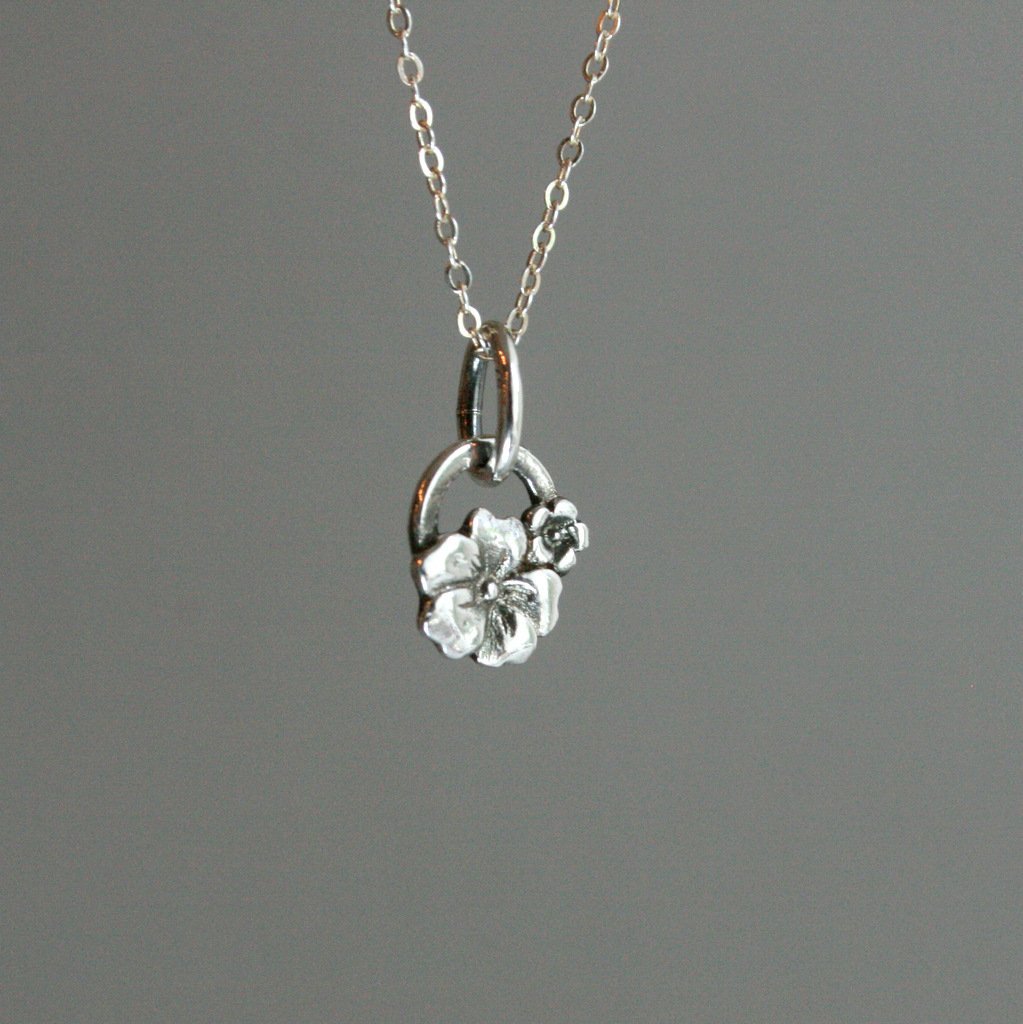 Kette - Blumenring - in silber - animoART