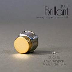 Magnet Brosche "just BRILLANT" 10 mm - verschiedene Farben_Schmuck_handmade_animoART