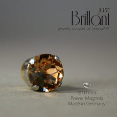 Magnet Brosche "just BRILLANT" 10 mm - verschiedene Farben_Schmuck_handmade_animoART