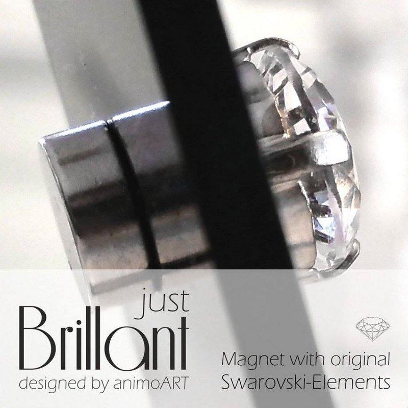 Magnet Brosche "just BRILLANT" 10 mm - verschiedene Farben_Schmuck_handmade_animoART